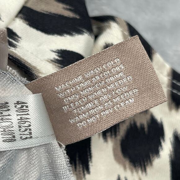 Chico's Tank Top Shell Womens 3 / US XL Animal Print Scoop Neck Nylon Stretch - Picture 11 of 13